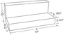 Tradesman 73596T Steel Full Size L-Shape Liquid Storage Tank - Black
