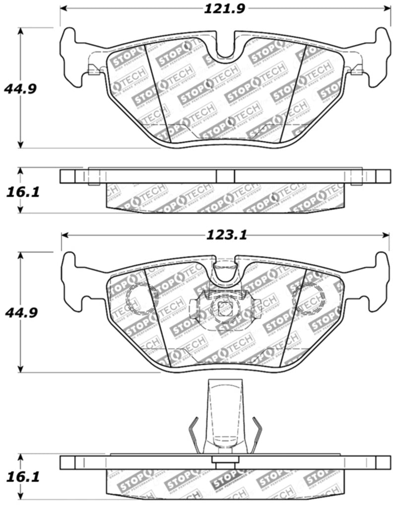 Stoptech 309.06921 Performance Brake Pads