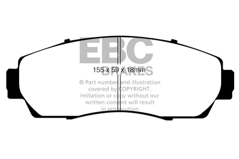 EBC DP21743 fits Acura 07-09 RDX 2.3 Turbo Greenstuff Front Brake Pads