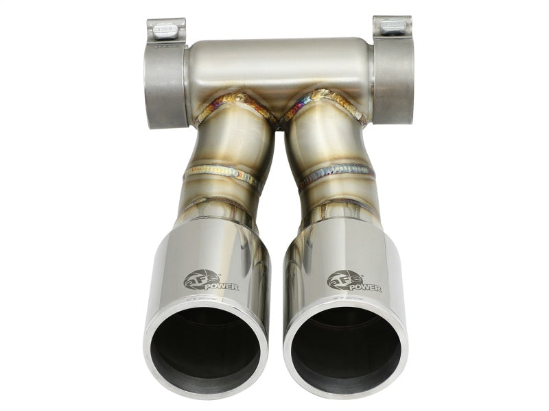 AFE 49C36413-P 13-14 fits Porsche Cayman S / Boxster S Polish Exhaust Tip Upgra