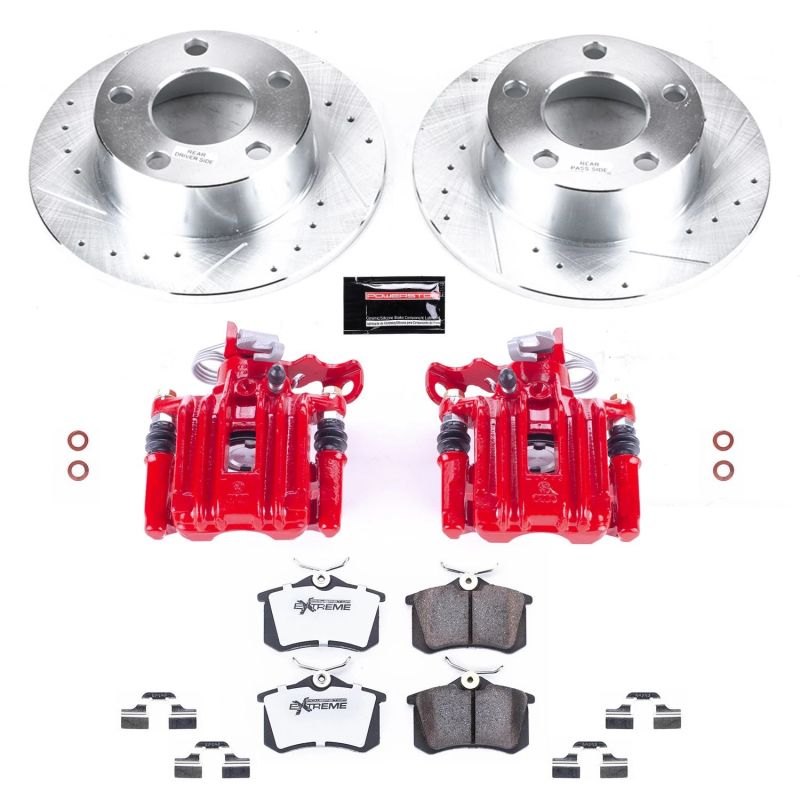 PowerStop KC515 26 98 fits Audi A6 Rear Z26 Street Warrior Brake Kit w/Calipers