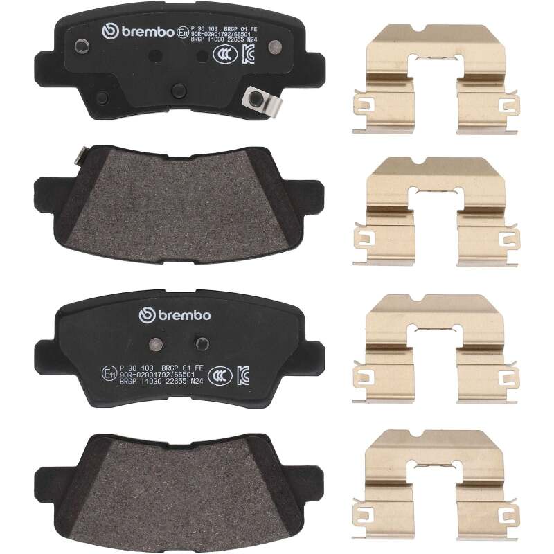 Brembo OE P30103 21 22 fits Hyundai Accent/19-24 Nexo/2016 Sonata/2019 Sonata PR