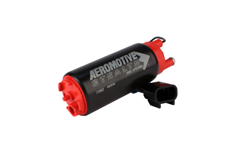 Aeromotive 11542 340 Series Stealth In-Tank E85 Fuel Pump - Offset Inlet - Inlet Inline w/Outlet