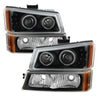 xTune 9036774 fits Chevy Silverado 03-06 Projector Headlights 4pcs - LED Halo -