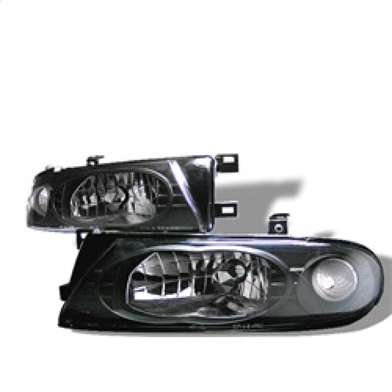Spyder 5012630 fits Nissan 93-97 Altima Crystal Headlights Black HD-YD-NA93-BK