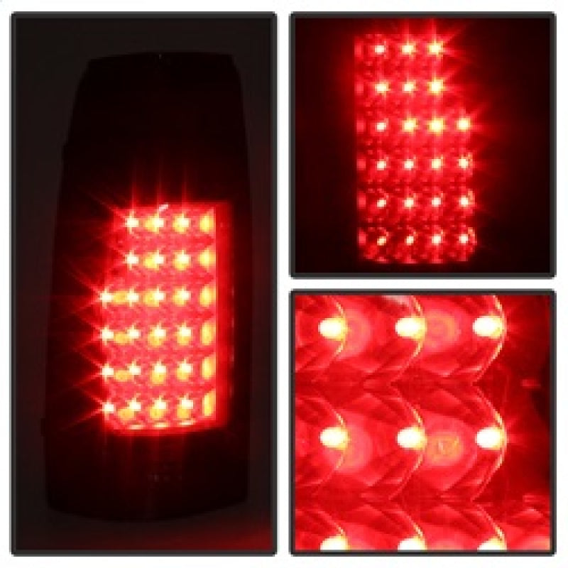 Xtune 9034459 Yukon Denali LED Tail Lights Black Smoked ALT-JH-CCK88-LED-BKSM