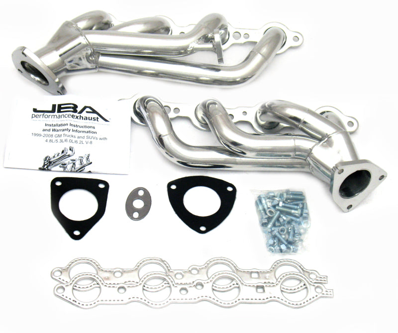 JBA 1850S-1JS GM Truck 6.0L LS w/o A.I.R. w/EGR 1-5/8in Primary Silver Ctd Cat4Ward Header