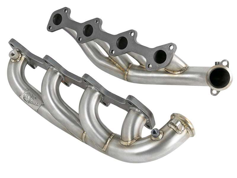 AFE 48-33022 d Steel 1.75-2in 304 SS Headers 03-07 fits Ford Diesel Trucks V8-6