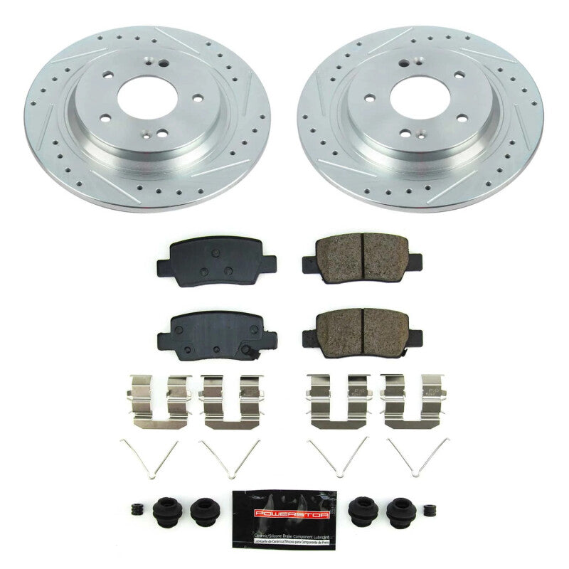 Power Stop K8770 2021 fits Kia Seltos Rear Z23 Evolution Brake Kit