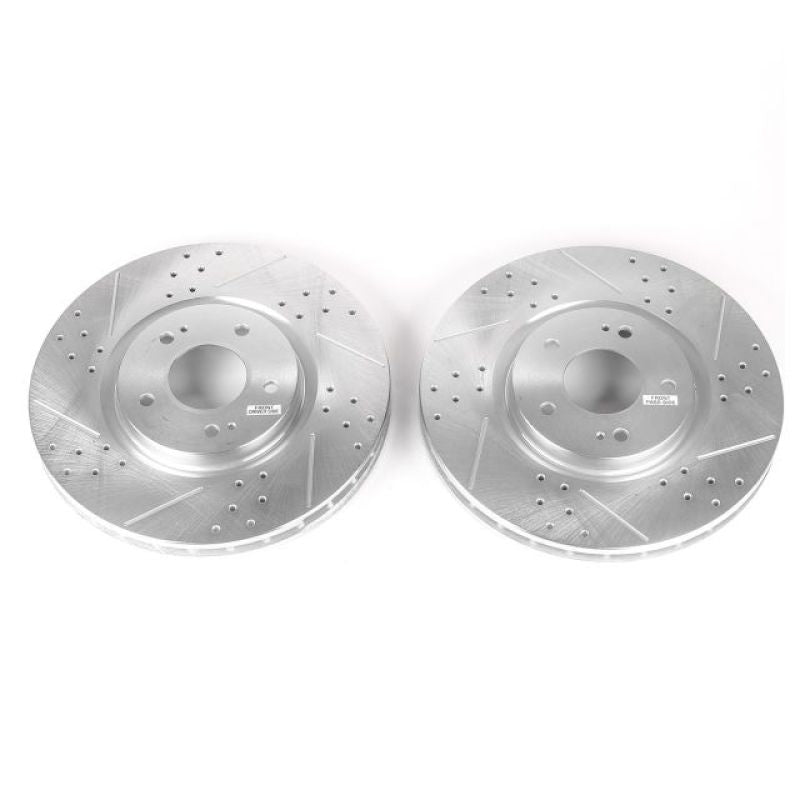 PowerStop fits Mitsubishi 03-06 Lancer Front Evolution Drilled & Slotted Rotors