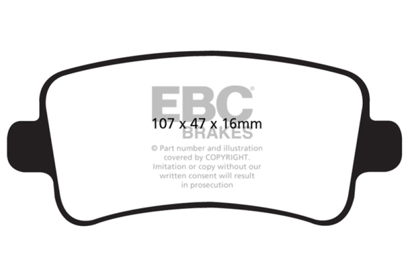 EBC DP22016 10+ fits Buick Allure (Canada) 3.0 Greenstuff Rear Brake Pads