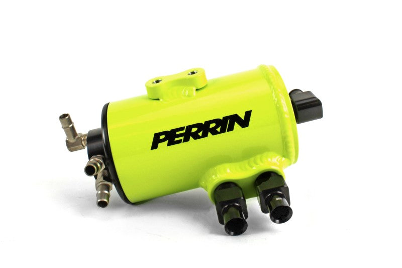 Perrin PSP-ENG-605NY 02-07 fits Subaru WRX/STI Air Oil Separator - Neon Yellow