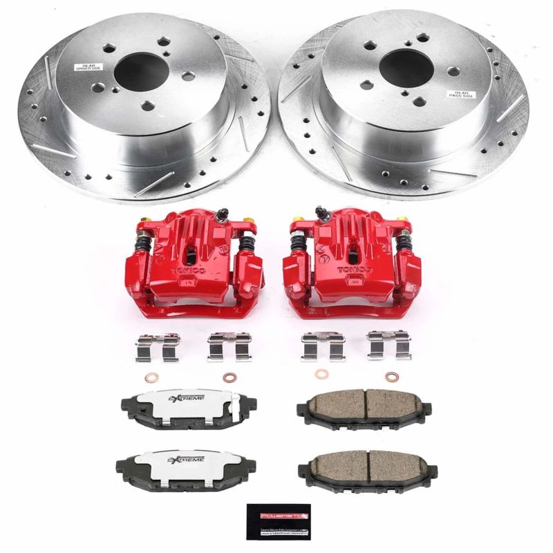 PowerStop fits Subaru 06-09 Legacy Rear Z26 Street Warrior Brake Kit w/Calipers