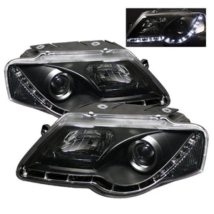 Spyder 5012326 fits Volkswagen 06-08 Passat Projector Headlights DRL Black High