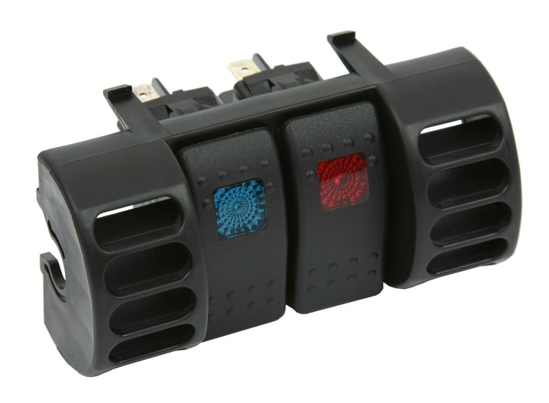 Daystar KJ71036BK 1901 fits Jeep 84-20 Cherokee XJ 2WD/4WD - Air Vent Switch Panel (Includes Blue & Red Switches)