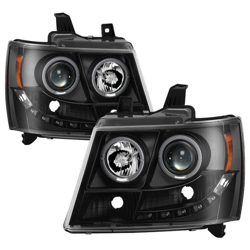 Spyder 5085979 fits Chevy 07-14 Suburban 1500 Projector Headlights LED Halo LED