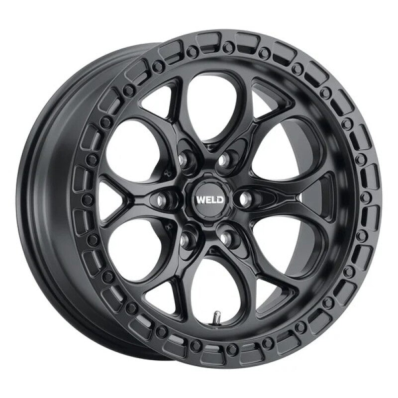 Weld W10889084451 18x9 Ledge 6 6x139.7 ET-12 BS 4.5 Satin Black / Satin Black