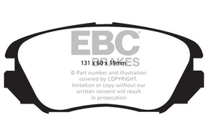 EBC UD1421 10+ Buick Allure (Canada) 3.0 Ultimax2 Front Brake Pads
