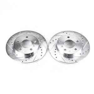 PowerStop fits Buick 05-09 Allure Rear Evolution Drilled & Slotted Rotors - Pair
