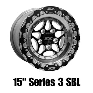 Belak Wheels 15095112S36BS-NBL Belak 15x9 / 6in BS / 5x112 BP / High Pad / Series 3 Wheel - Non-Beadlock