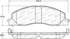 Stoptech 308.1399 Street Brake Pads - Rear