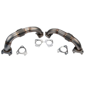 Wehrli WCF100589 01-04 fits Chevrolet 6.6L Duramax LB7 2in Stainless Up Pipe Kit