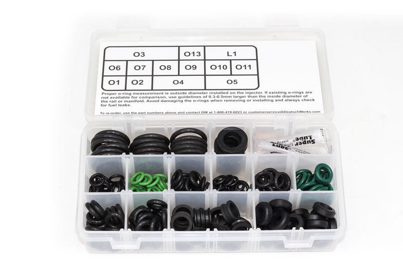 Deatschwerks 2-201 Sport Compact / Euro Injector O-Ring Kit (230 Pieces)