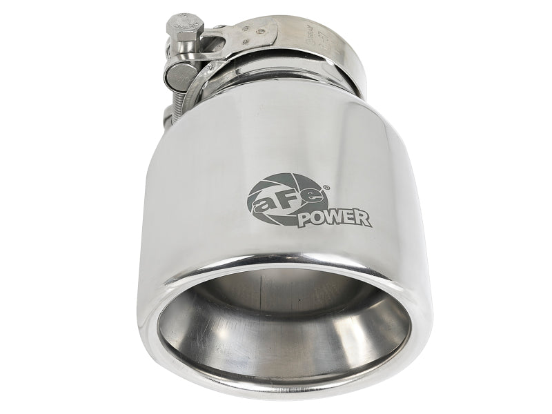 AFE 49T25404-P06 orce-Xp 304 SS Clamp-On Exhaust Tip 2.5in. Inlet / 4in. Outlet
