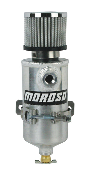 Moroso 85473 Breather Tank/Catch Can - Two 3/8 NPT Female Fittings - Aluminum