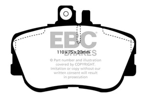 EBC UD645 94-95 fits Mercedes-Benz C220 (W202) 2.2 Ultimax2 Front Brake Pads