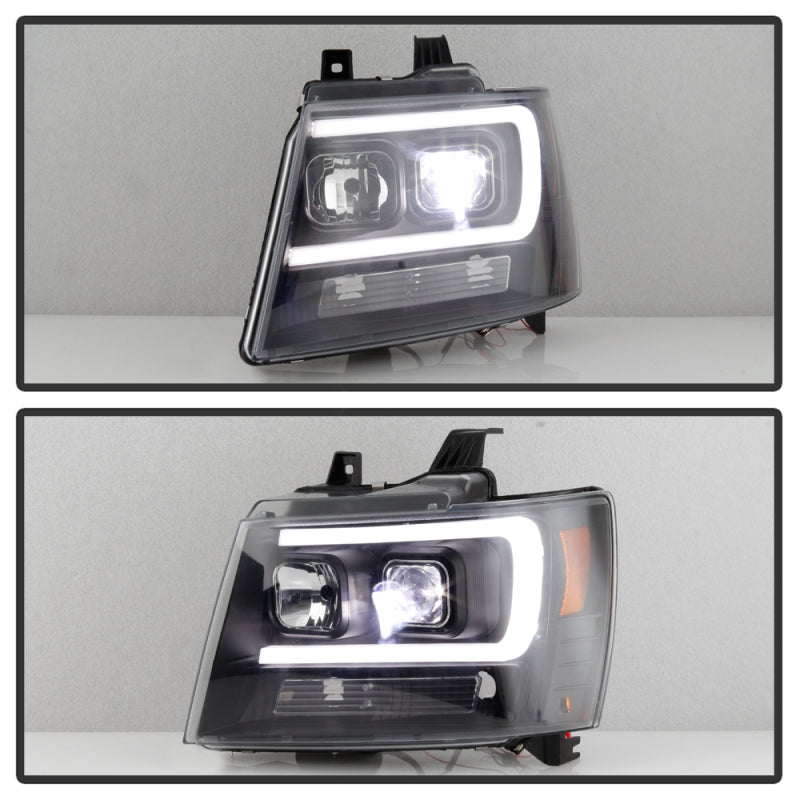 Spyder 5087515 fits Chevy 07-14 Suburban 1500/2500 Tahoe 07-14 LED Headlights B
