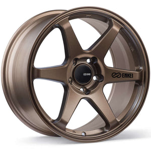 Enkei 539-790-8045ZP T6R 17x9 45mm Offset 5x100 Bolt Pattern 72.6 Bore Matte Bronze Wheel