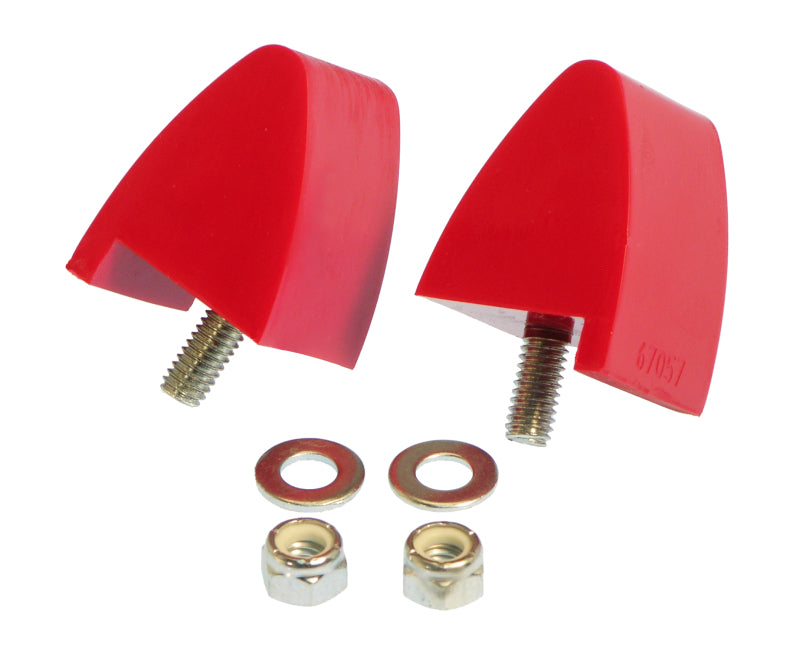 Prothane 6-1303 fits Ford 64-73 Mustang Front Bump Stops - Red
