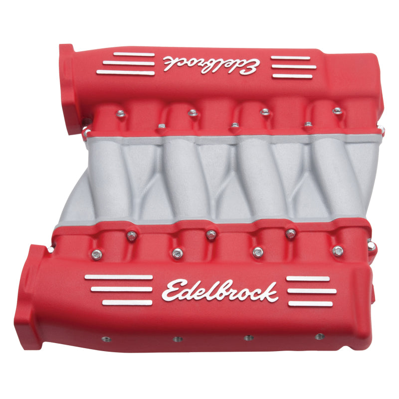 Edelbrock 7141 Manifold fits Chevy Ls LS3 Cross Ram w/ Red Plenums