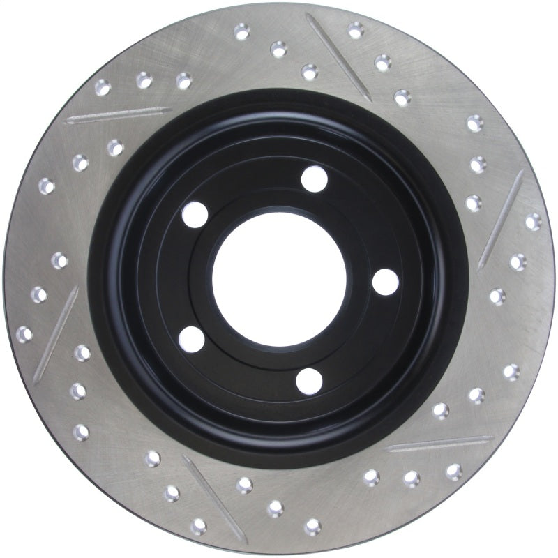 Stoptech 127.45067R 04-10 Mazda3 Slotted & Drilled Right Rear Rotor
