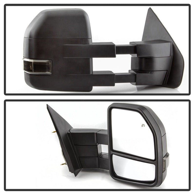 xTune 9943089 04-14 fits Ford F-150 Heated LED Telescoping Mirrors - Smoke (Pai