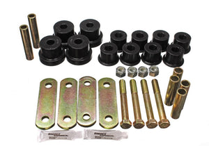 Energy Suspension 3.2134G 67-81 fits Chevrolet Camaro Black Heavy Duty Shackle Set (Includes Hardware)