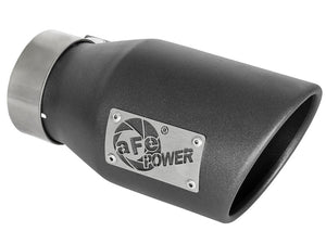 AFE 49T30451-B091 orce-Xp 3in 304 SS Metallic Black Exhaust Tip 3in In x 4-1/2i