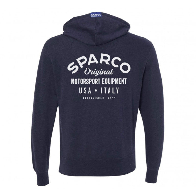 Sparco SP04800BM1S Sweatshirt ZIP Garage NVY - Small