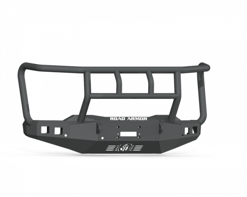 Road Armor 3202F2B fits Chevy 20-22 2500 Stealth Front Winch Bumper Titan Guard - Texture Black