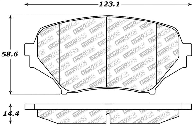 Stoptech 305.1179 06-15 Mazda Miata MX-5 Street Select Front Brake Pads