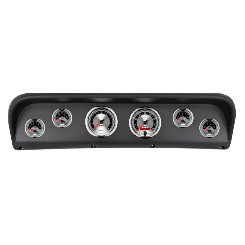AutoMeter 2938-01 Autometer American Muscle Direct Fit Dash Kit 67-72 fits Ford F100 (2 x 3-3/8in. / 4 x 2-1/16in.)