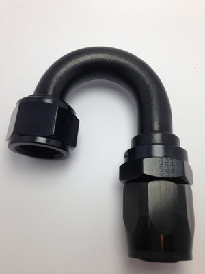 Fragola 231812-BL -12AN x 180 Degree Pro-Flow Hose End - Black