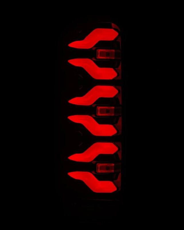 AlphaRex 658007 87-96 fits Ford Bronco/F-150 Luxx-Series LED Tail Lights - Bl