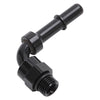 Russell 644053 Performance Adapter Fitting 3/8in SAE Quick Disconnect 90 DEG - Blk