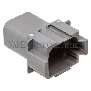 NAMZ DR-8G Deutsch DT Series 8-Wire Receptacle & Wedgelock - Gray (HD 72128-94GY