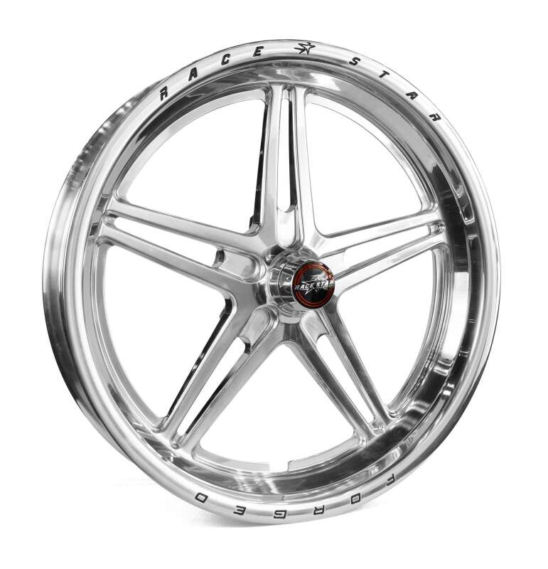 Race Star 63-72400112AP 63 Pro Forged 17x2.4 Anglia/Strange Spindle Mount 1.13in. BS Wheel - Polished
