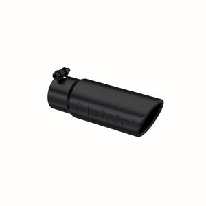 MBRP T5115BLK Universal Tip 3-1/2in Rolled End-3in ID Inlet 10in Length- Black