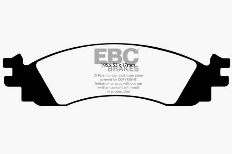 EBC DP21767 fits Ford 10-12 Taurus 3.5 Twin Turbo SHO Greenstuff Front Brake Pads