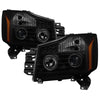 xTune 5082282 fits Nissan Titan 04-15 Projector Headlights - LED Halo - Black S